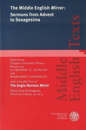 Cover image for Middle English Mirror: Sermons from the Advent to Sexagesima
