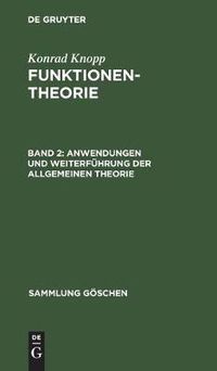 Cover image for Anwendungen und Weiterfuhrung der allgemeinen Theorie