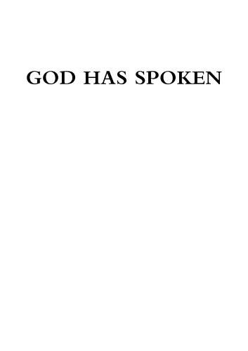 Cover image for God Has Spoken