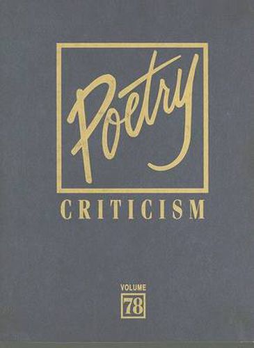 Cover image for Poetry Criticism