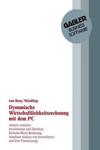 Cover image for Dynamische Wirtschaftlichkeitsrechnung Mit Dem PC