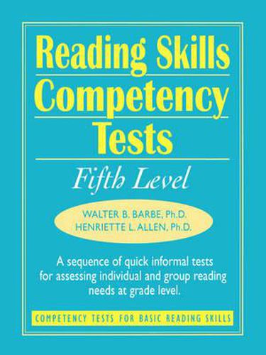 Cover image for Reading Skills Competency Tests