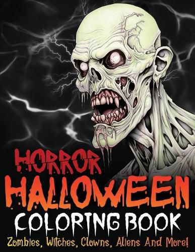 Cover image for Horror Halloween Coloring Book