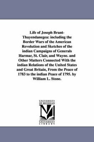 Cover image for Life of Joseph Brant-Thayendanegea