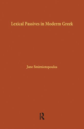 Cover image for Lexical Passives in Modern Greek