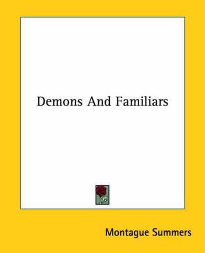 Cover image for Demons and Familiars