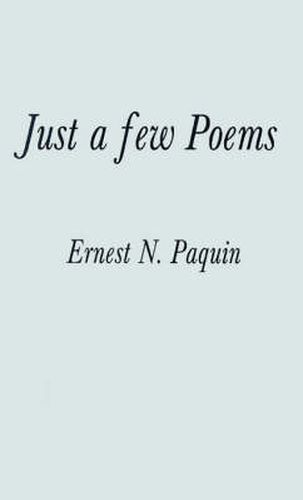 Cover image for Just a Few Poems