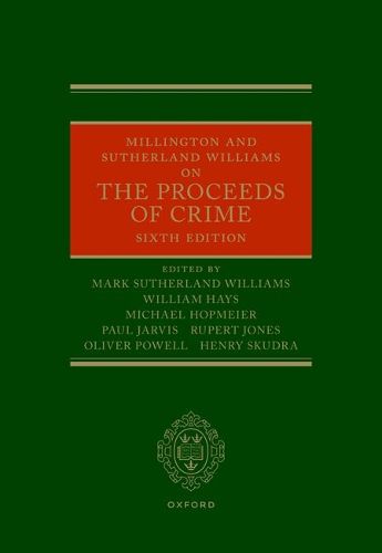 Cover image for Millington and Sutherland Williams on the Proceeds of Crime