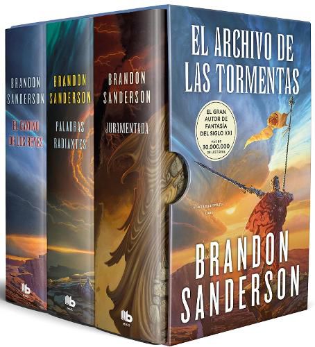 Cover image for Estuche Archivo de las tormentas / The Stormlight Archive Boxed Set: (The Way of Kings, Words of Radiance, Oathbringer)