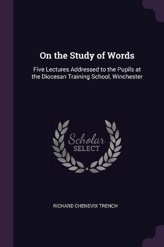 Cover image for On the Study of Words