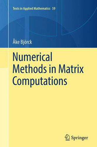 Cover image for Numerical Methods in Matrix Computations