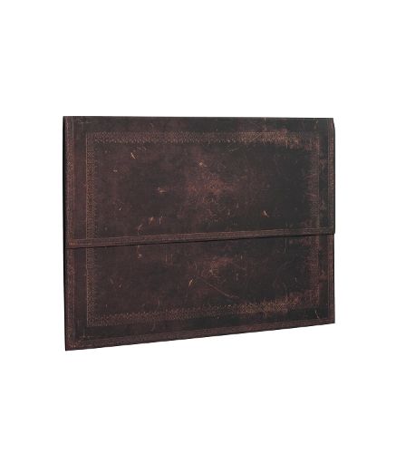 Cover image for Black Moroccan Bold (Old Leather Collection) Document Folder