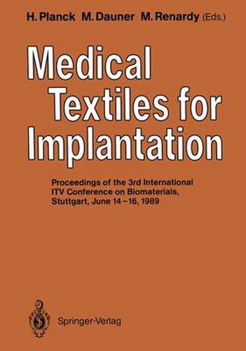 Cover image for Medical Textiles for Implantation