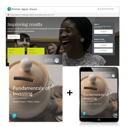 Cover image for Fundamentals of Investing, Global Edition + MyLab Finance with eText