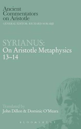 Cover image for Syrianus: On Aristotle Metaphysics