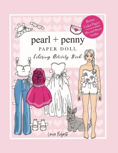 Cover image for Pearl And Penny Paper Doll: Coloring Activity Book