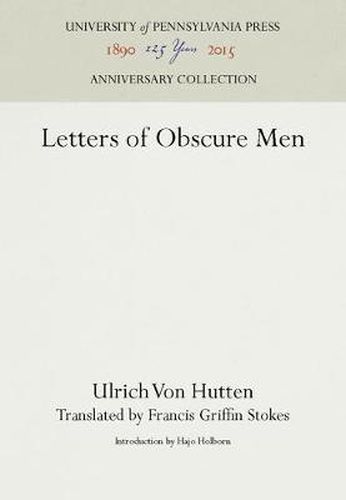 Letters of Obscure Men