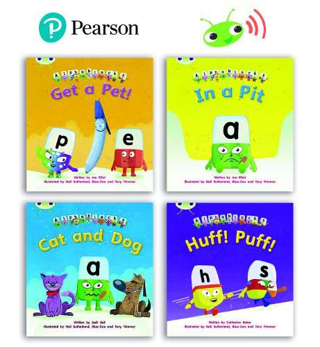 Cover image for Learn to Read at Home with Bug Club Phonics Alphablocks: Phase 2 - Reception Term 1 (4 fiction books) Pack B