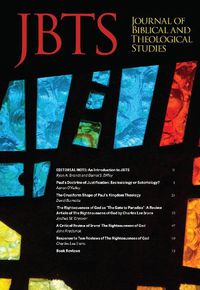 Cover image for Journal of Biblical and Theological Studies