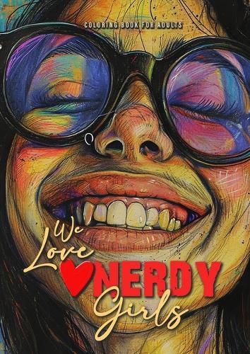 Cover image for We love nerdy Girls coloring book for adults