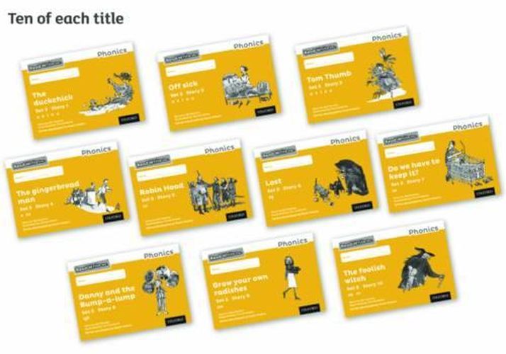 Cover image for Read Write Inc. Phonics: Black and White Yellow Set 5 Storybooks Pack of 100