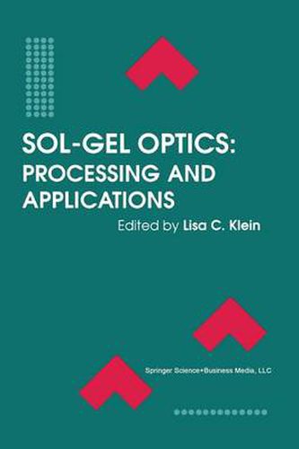 Cover image for Sol-Gel Optics: Processing and Applications