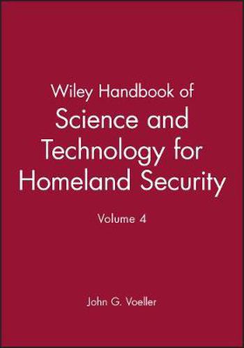 Cover image for Wiley Handbook of Science and Technology for Homeland Security