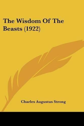 Cover image for The Wisdom of the Beasts (1922)