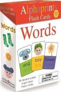 Cover image for Alphaprints: Wipe Clean Flash Cards Words