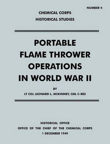 Cover image for Portable Flame Thrower Operations in World War II