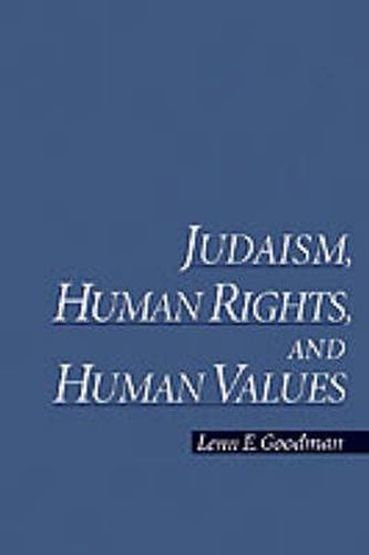 Judaism, Human Rights, and Human Values