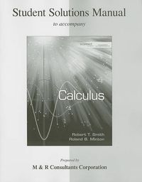 Cover image for Student Solutions Manual for Calculus
