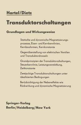 Cover image for Transduktorschaltungen: Grundlagen und Wirkungsweise