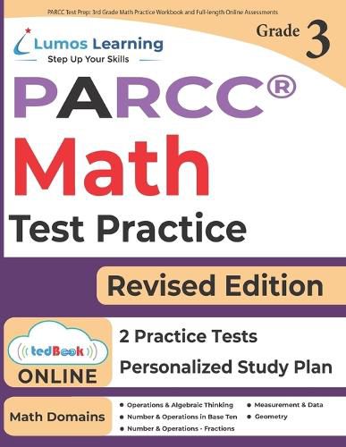 Cover image for PARCC Test Prep: 3rd Grade Math Practice Workbook and Full-length Online Assessments: PARCC Study Guide