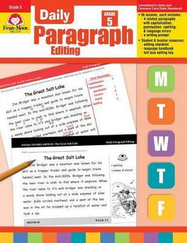 Cover image for Daily Paragraph Editing, Grade 5 Teacher Edition
