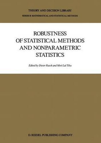 Cover image for Robustness of Statistical Methods and Nonparametric Statistics