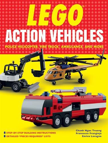 Cover image for Lego Action Vehicles: Police Helicopter, Fire Truck, Ambulance, and More