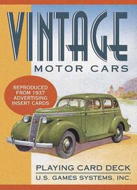 Cover image for Vintage Motor Cards Playing Card Deck