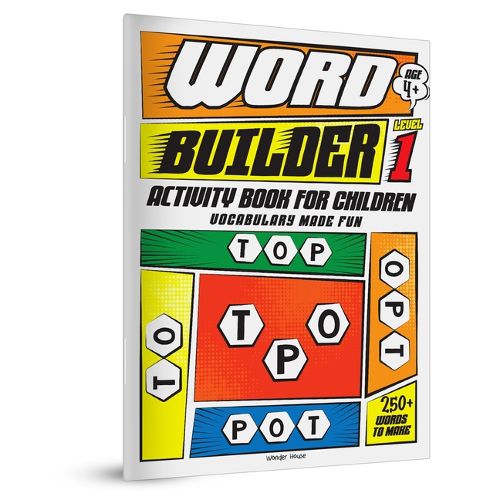 Cover image for Word Builder Activity Book for Children - Make Meaningful Words with the Given Letters - Level 1
