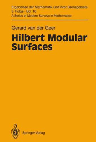 Cover image for Hilbert Modular Surfaces