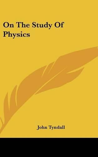 Cover image for On the Study of Physics
