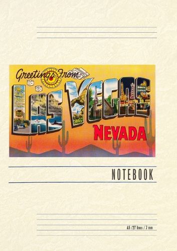 Cover image for Vintage Lined Notebook Greetings from Las Vegas, Nevada