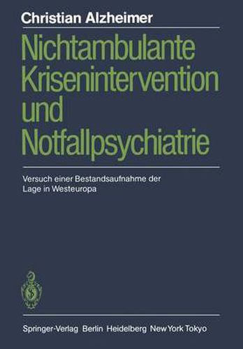 Cover image for Nichtambulante Krisenintervention und Notfallpsychiatrie