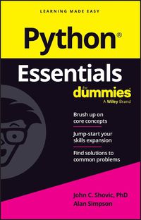 Cover image for Python Essentials For Dummies