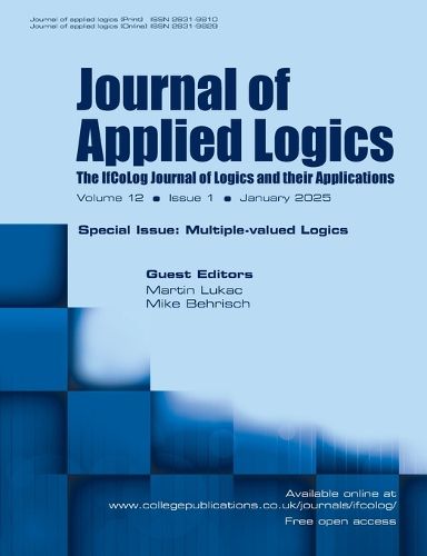 Cover image for Journal of Applied Logics. IfCoLog Journal of Logics and their Applications. Volume 12, number 1, January 2025. Special Issue