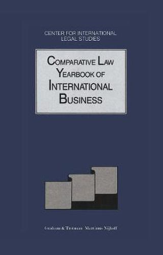 Cover image for Comparative Law Yearbook of International Business, 1990