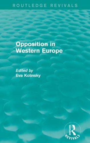 Cover image for Opposition in Western Europe