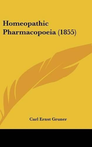 Cover image for Homeopathic Pharmacopoeia (1855)