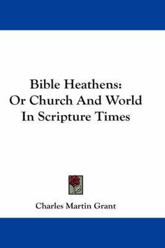 Cover image for Bible Heathens: Or Church and World in Scripture Times