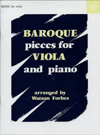 Cover image for Baroque Pieces for Viola and Piano